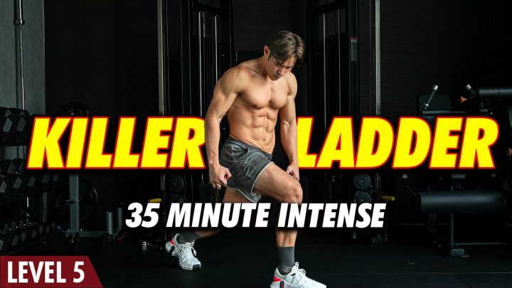 Killer Bodyweight Ladder  Muscular Endurance & Weightloss (Level 5)