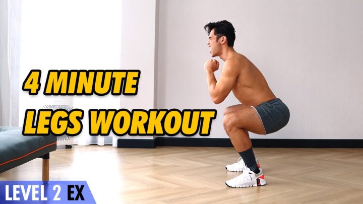 4 Minute Lower Body Workout  Endurance & Strength [Level 2+]