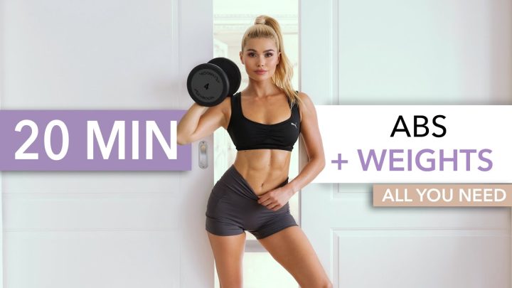 20 MIN ABS + WEIGHTS I 360° Solution, everything you need for a 6-pack – Lower, Upper + Side Abs