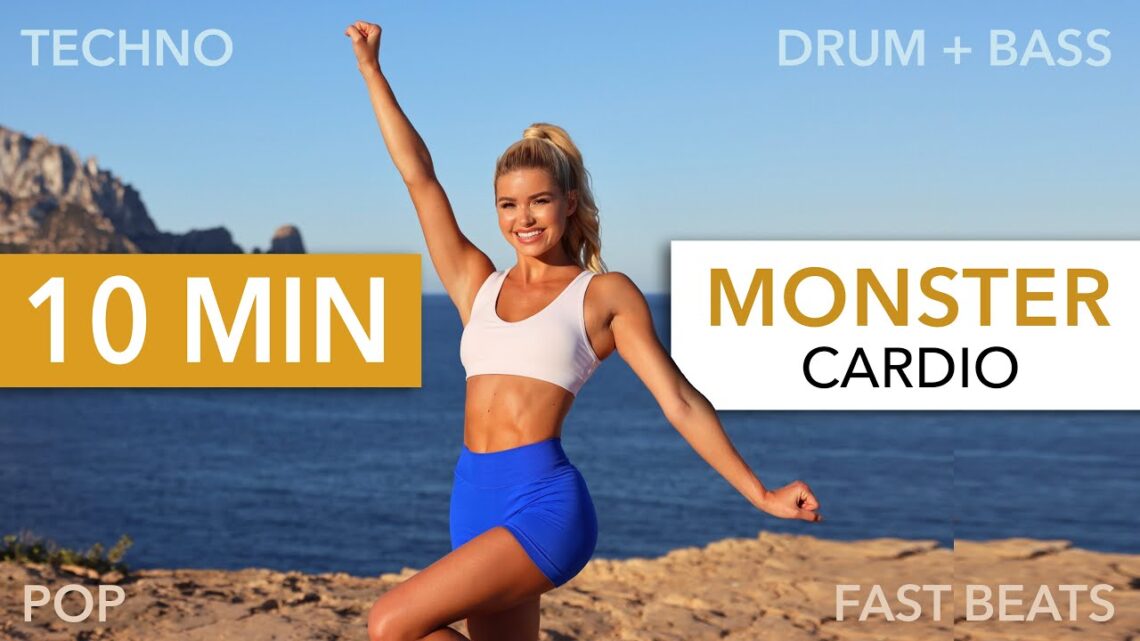 10 MIN MONSTER CARDIO – SMILE GUARANTEE I + Standing Abs I Fast Beats, Drum & Bass, Techno, Pop