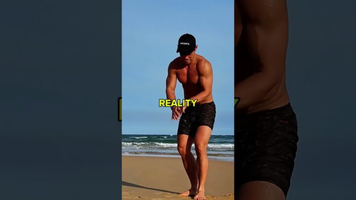 Working Out on the Beach be like