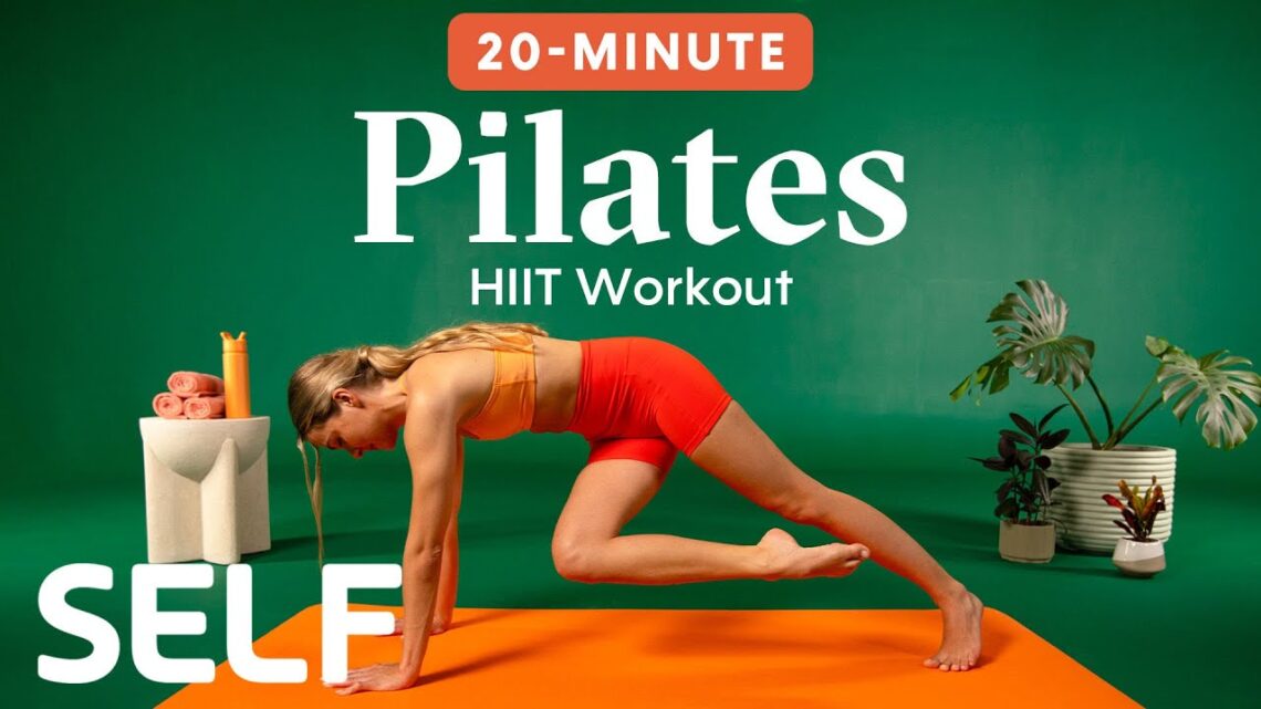 20-Minute HIIT Pilates Workout (No Equipment)  Sweat With SELF