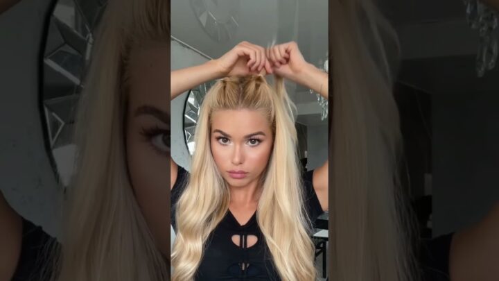 Loop Hair Tutorial – you could use a simple clip.. or you can LOOP IT 😮‍💨😂 #pamelareif #hairstyle