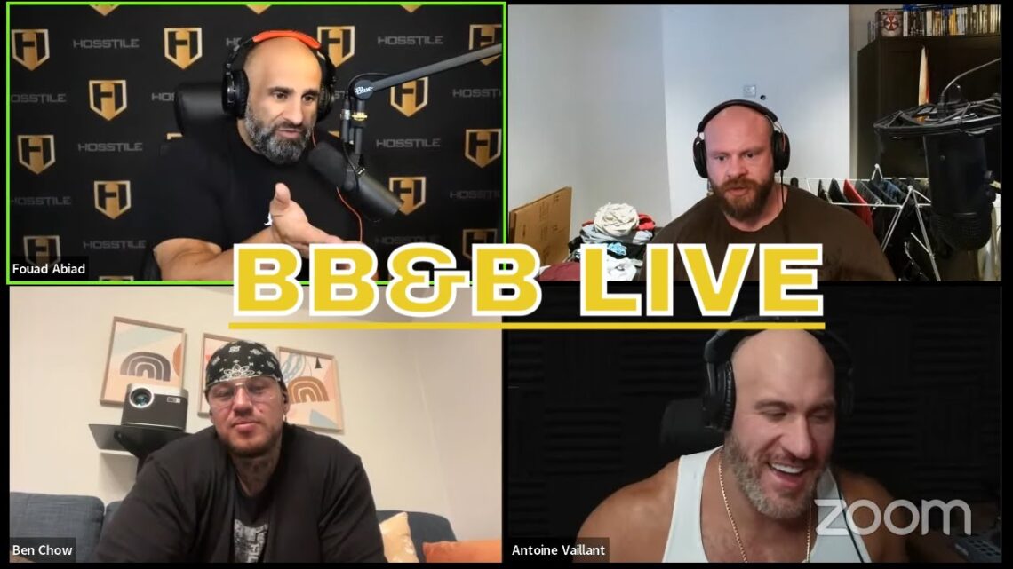 BODYBUILDING AND BOLLOCKS LIVE  Fouad Abiad, James Hollingshead, Ben Chow & Antoine Valliant