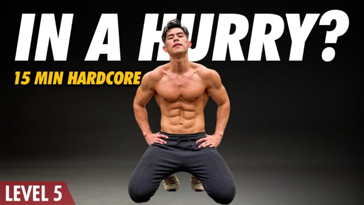 15 Minute Hardcore Bodyweight  Endurance & Weightloss (Level 4-5)