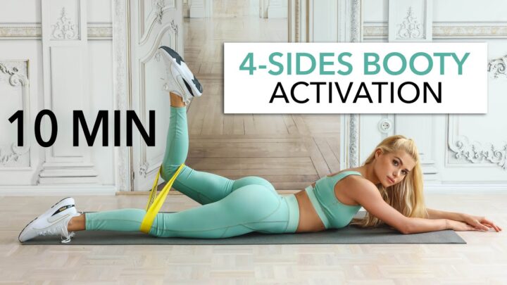 10 MIN 4-SIDES BOOTY ACTIVATION – wake up your butt muscles & make them grow I Pamela Reif