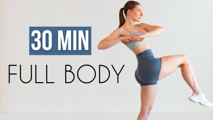 30 MIN FULL BODY WORKOUT – Small Space Friendly (No Repeats, No Equipment, No Jumping)