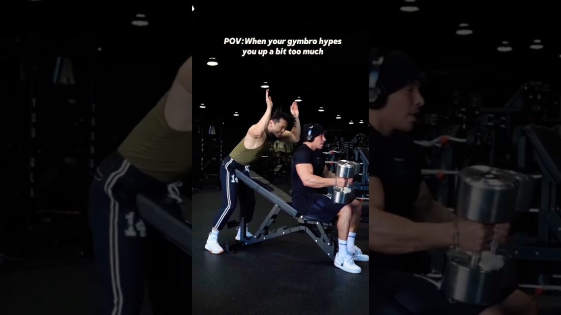When your gymbro hypes you up a bit too much 💪🏻🥵 #youtubeshorts #shorts #shortvideo When your gymbro hypes you up a bit too much 💪🏻🥵 #youtubeshorts #shorts #shortvideo