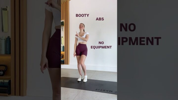 BOOTY, ABS, NO EQUIPMENT? Let’s do it #shorts